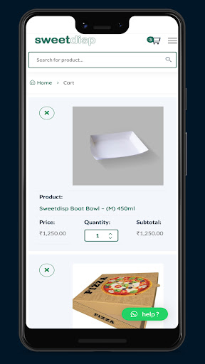 Android application Sweetdisp Application screenshort