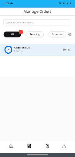 Hyperzod v2 Merchant App Screen 2