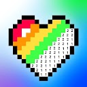 Herunterladen Pixel Art book・Color by number Installieren Sie Neueste APK Downloader