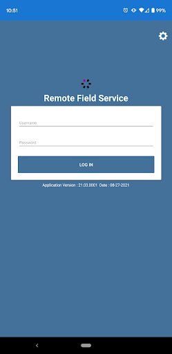Android application GE RFS - Black screenshort
