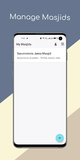 Android application Admin: Masjid Salah Time screenshort