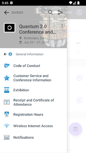Optica Events Screen 3