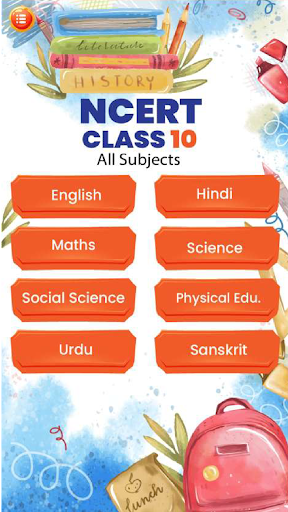 Android application Class10 CBSE Books AllSubjects screenshort