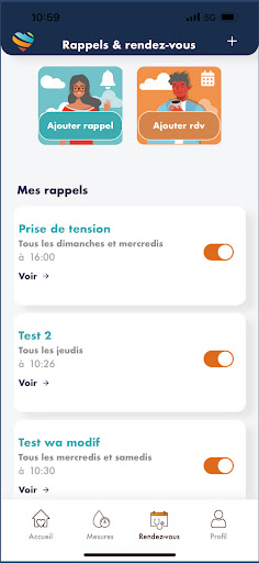 Android application Ma tension screenshort