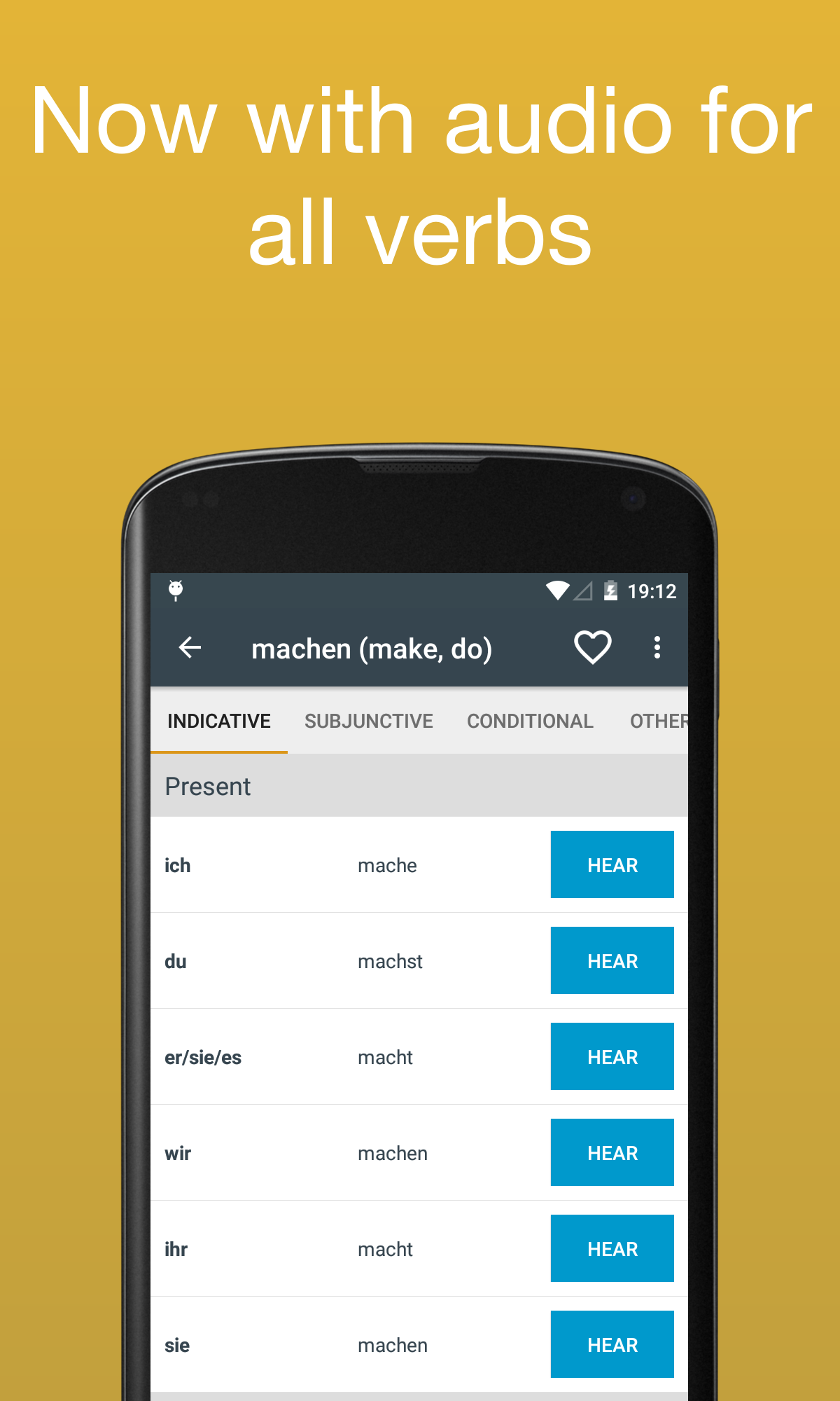 Android application German Verb Conjugator Pro screenshort