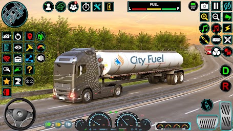 Real City Cargo Truck Driving