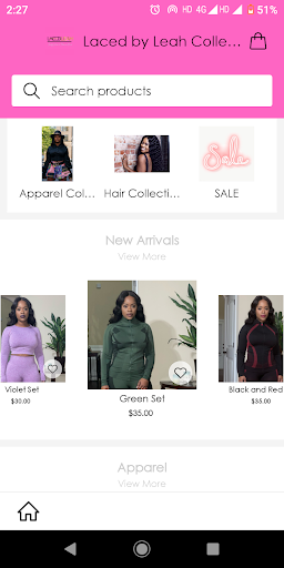 Android application Laced by Leah Collection screenshort