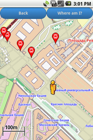 Android application Moscow Amenities Map screenshort