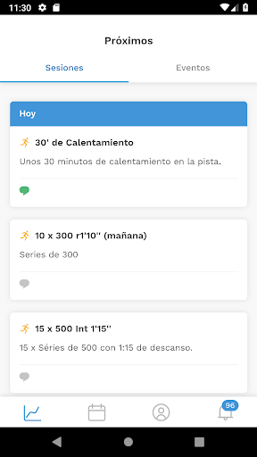 Android application TrainerPlan screenshort