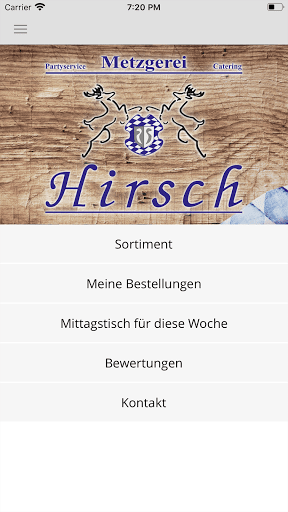 Metzgerei Hirsch Screen 2