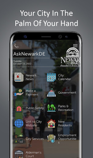 Android application AskNewarkDE screenshort