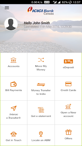 ICICI Bank Canada iMobile Screenshot