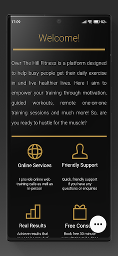 Android application Over The Hill Fitness screenshort