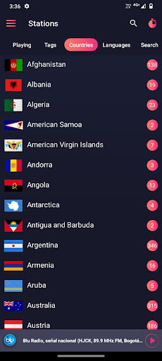 Android application fm radio app offline screenshort