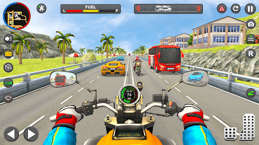 Motorbike Traffic Race Game 3D Screen 3