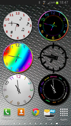 Analog clock widgets