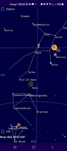 Android application Almicantarat Sky screenshort