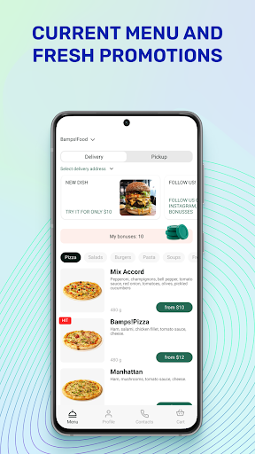 Android application Bamps!Food screenshort