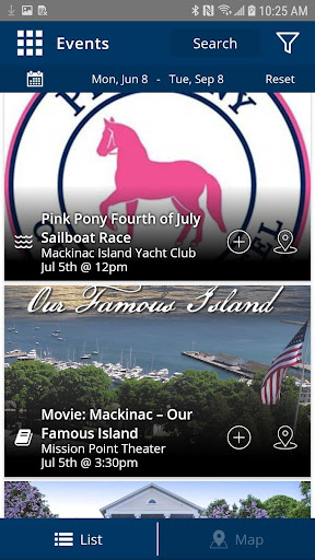 Screenshot of Visit Mackinac Island Michigan