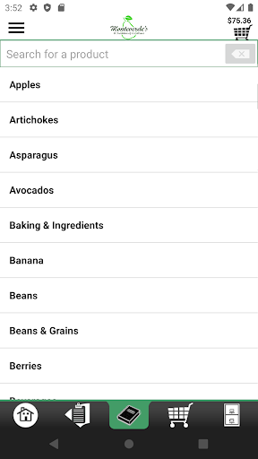 Monteverdes Mobile Ordering Screen 3