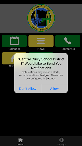 Android application Central Curry School District screenshort