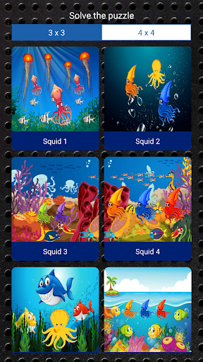 Android application Squid Puzzle screenshort