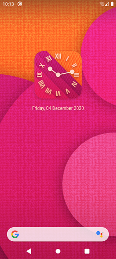 Android application Material Clock and Wallpaper screenshort