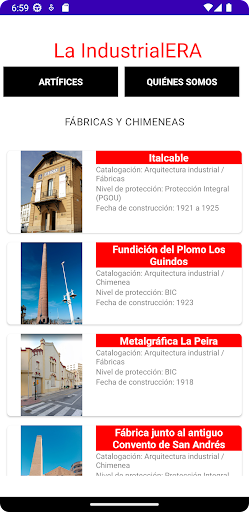 IndustrialeraApp Screen 2