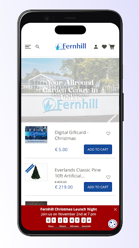 Android application Fernhill Garden Centre screenshort