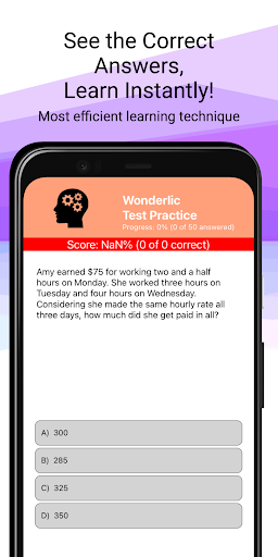 Wonderlic Test Practice Screen 3