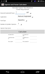 Fuel Injector Calculator