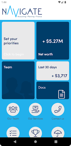 Android application Navigate Advisors screenshort