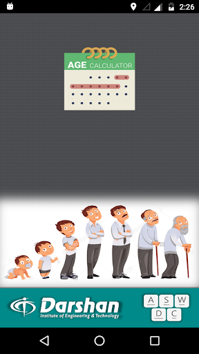 Android application Family Age Calculator screenshort