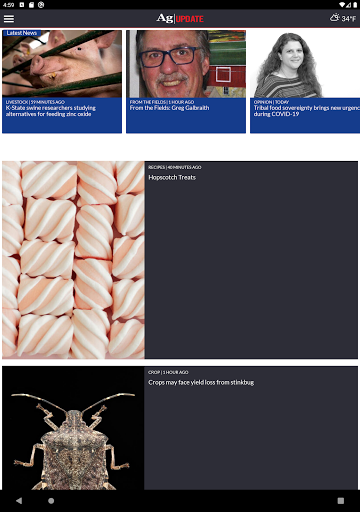 Screenshot of AgUpdate