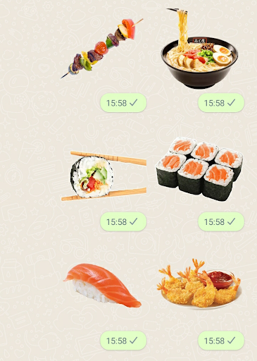 Japanese Food Stickers Screen 3