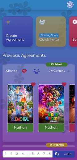 Android application Agreed screenshort