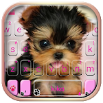Cover Image of Download Cute Tongue Cup Puppy Keyboard Theme 1.0 APK