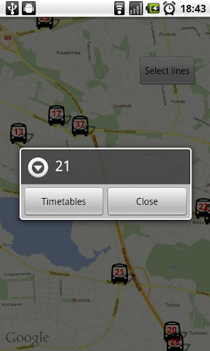 Tampere Bus Radar Screen 2