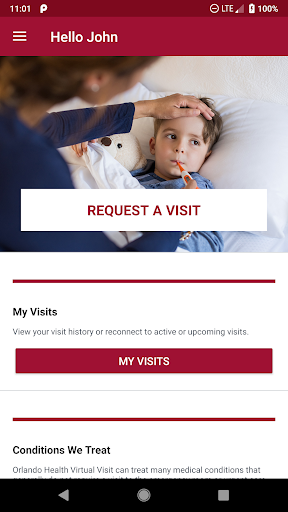 Android application Virtual Visit screenshort