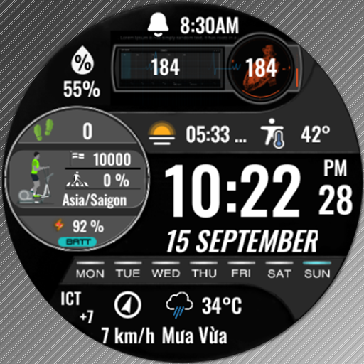 N-SPORT527 Digital Heart Watch logo