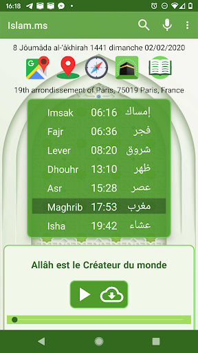 Islam.ms Prayer Times & Qiblah apkpoly screenshots 1