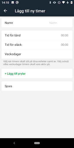 Hubbe (för Nexa Smart Hub) Screen 2