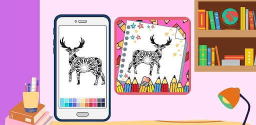 Deer Mandala Coloring Game