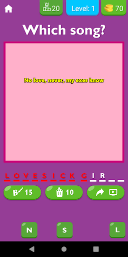 Android application Guess BLACKPINK Song By Lyrics screenshort