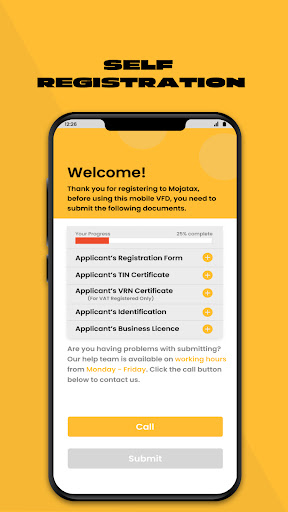 Android application MojaTax screenshort