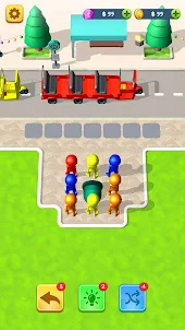 Bus Jam Color Puzzle Games 3D