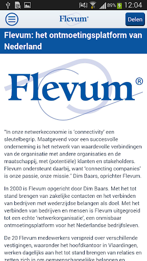Android application Flevum screenshort