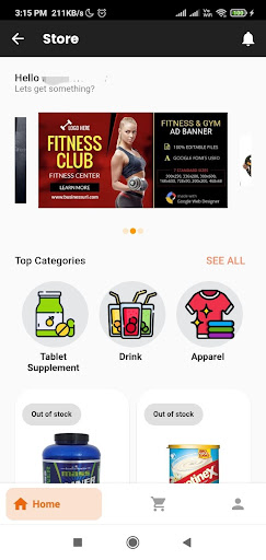 Android application I-Gymsoft screenshort