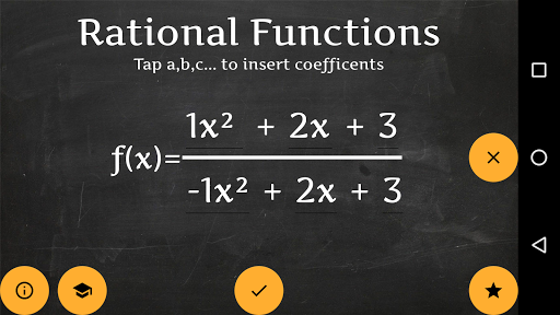 Android application Rational Functions Math screenshort