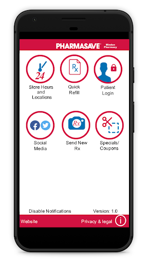 Android application Pharmasave Minden screenshort